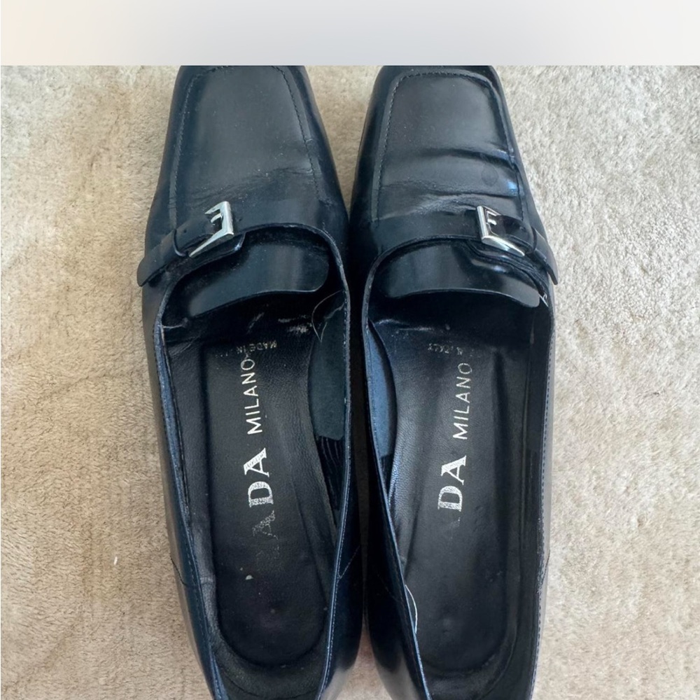 Prada Black Loafers with buckle detail 37.5 - Picture 5 of 5